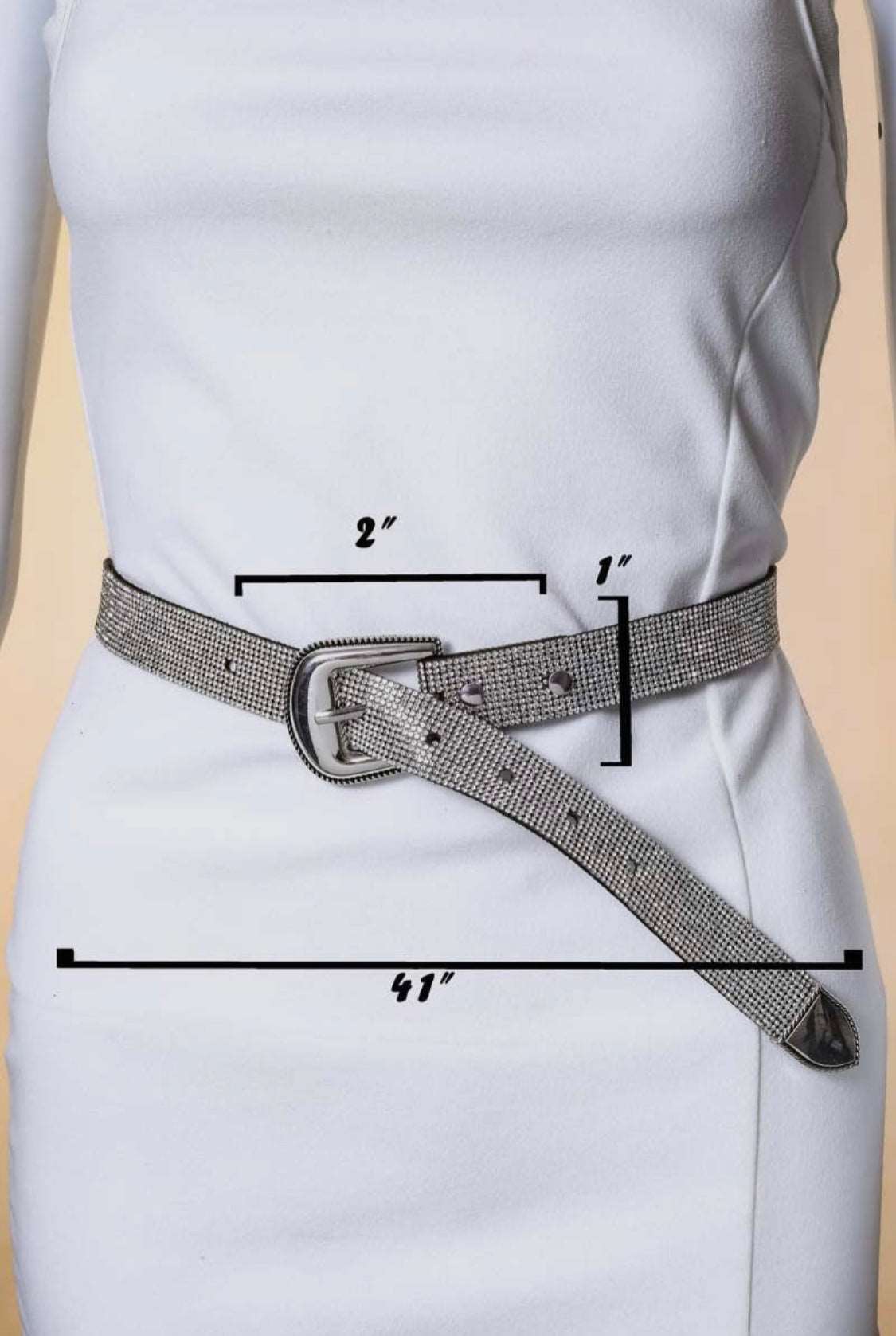 400 DEGREES RHINESTONE BELT